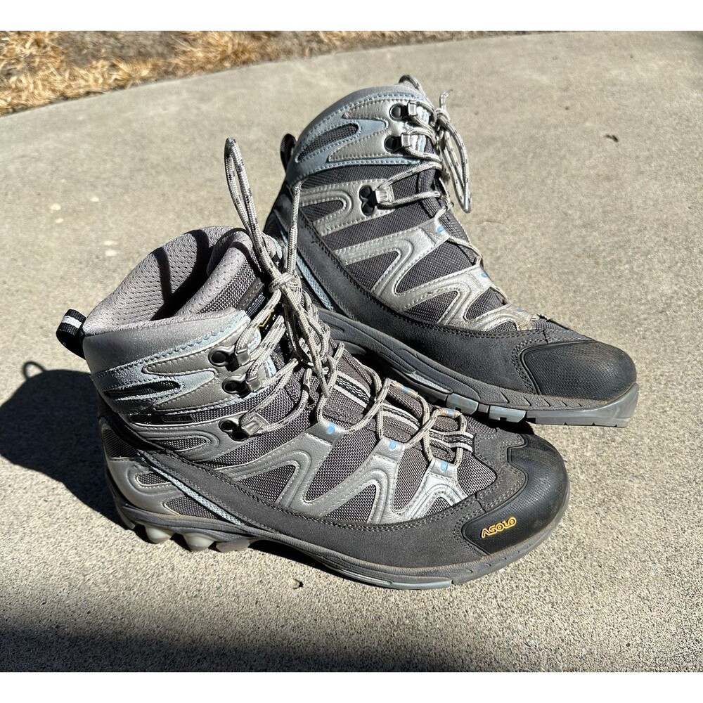 Asolo Women’s Hiking Boots Size 10.5 Gray Suede Gore-Tex GV EVO Lace Up Gorpcore